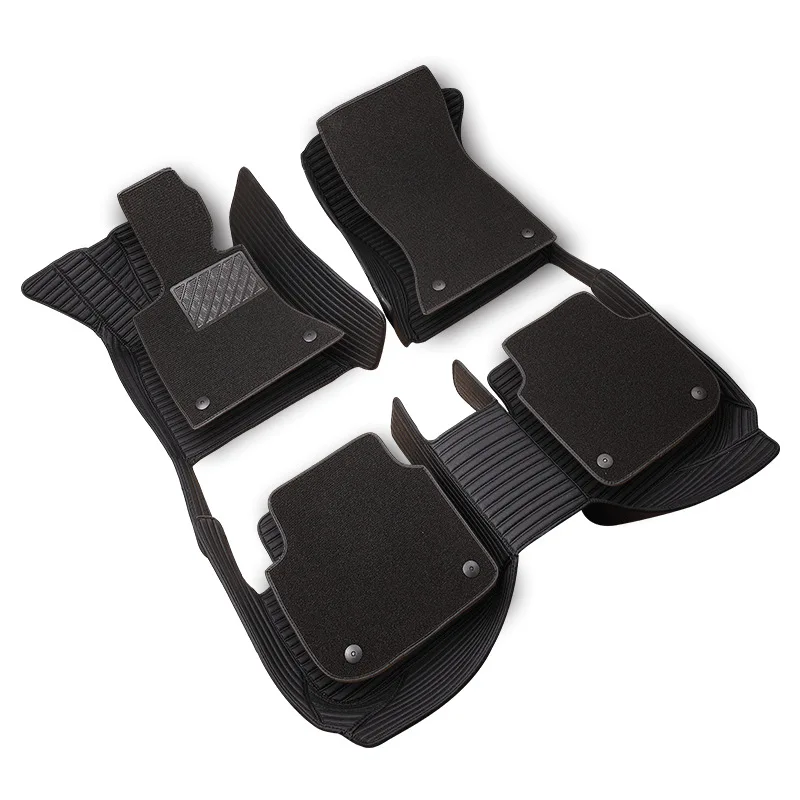 

Custom car floor mats for Mitsubishi Eclipse Crosss Lancer Galant ASX Pajero sport V73 V93 V95 V97 3D leather /Aviation carpet