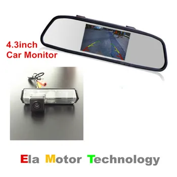 

Car Reverse Parking Camera + 4.3'' Color Digital TFT-LCD Screen Car Rear View Mirror Monitor For Mitsubishi Montero Sport