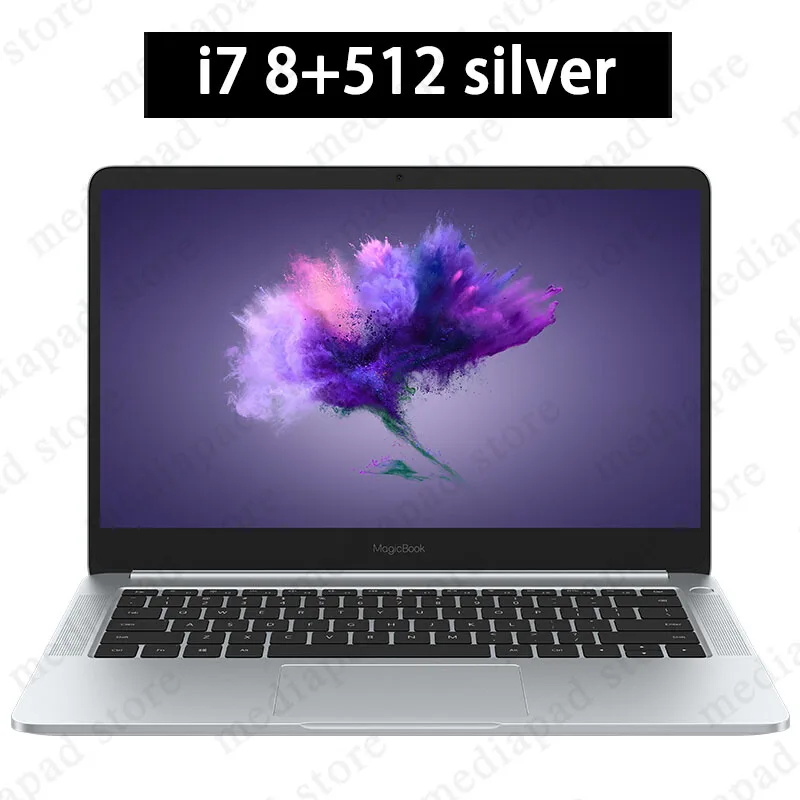 i7 8G 512 silver 14 дюймов HUAWEI MagicBook Windows 10 Тетрадь 8th-Gen i5/i7 Процессор GeForce MX150 2 Гб GDDR5 8 Гб 256 ультратонкий ноутбук ПК - Цвет: i7 8G 512 silver