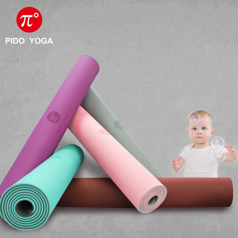 PIDO YOGA Double color 183*61*0.6cm yoga mat with body line Thick Hot Yoga Pilates Mats Gymnastics Balance Pad PIDO YOGA Double color 183*61*0.6cm yoga mat with body line Thick Hot Yoga Pilates Mats Gymnastics Balance Pad