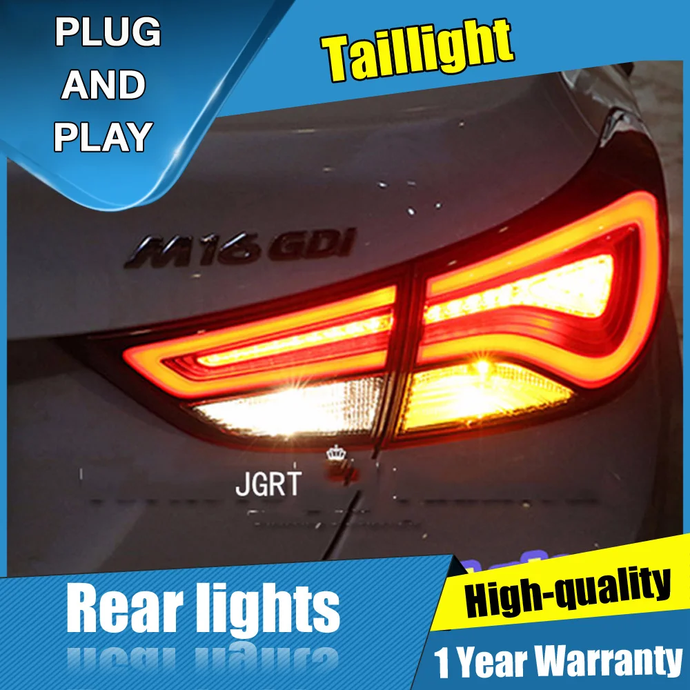 4PCS Car Styling for Hyundai Elantra Taillights 2011 2014 for Elantra LED Tail Lamp+Turn Signal