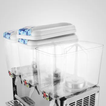 

3 Tank Can Mix Soya-Bean Milk 14.25 Gallon Cold Fruit Juice Beverage IceTea Dispenser 18L x 3 Tanks