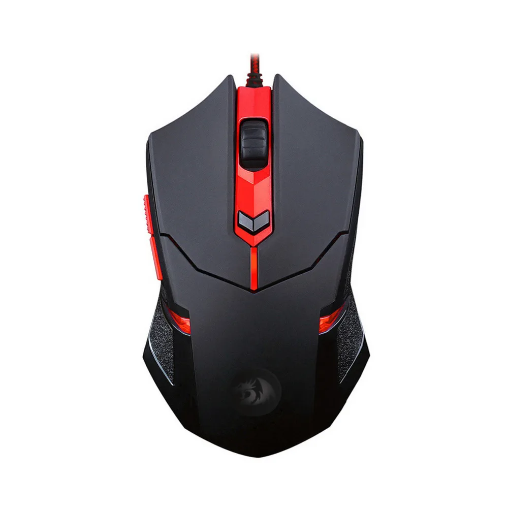 Игровая мышь Redragon M601 с боковыми кнопками, светодиодный, с подсветкой, регулируемые эргономичные геймерские мыши 3200 dpi, 8 встроенных весов