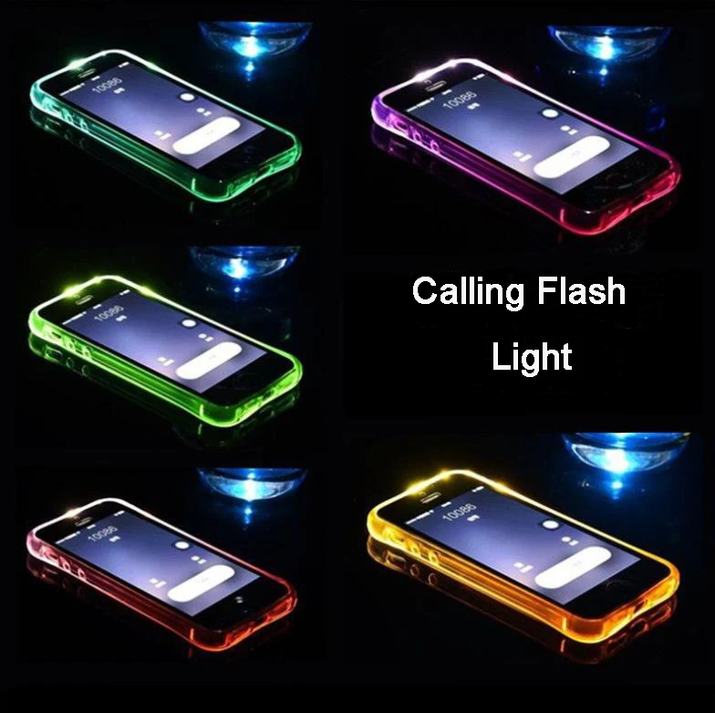 

Call LED Light Flash Phone Case for Samsung S6 S7edge Phone Case Transparent Drop Resistant Cover for Samsung S8 plus NOTE 8 5 4