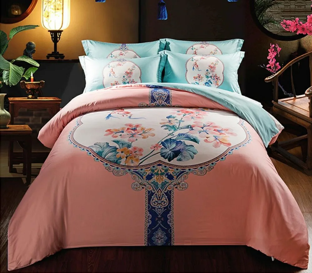 Buy high level 100 cotton bedding sets home texitile good quality Chinese