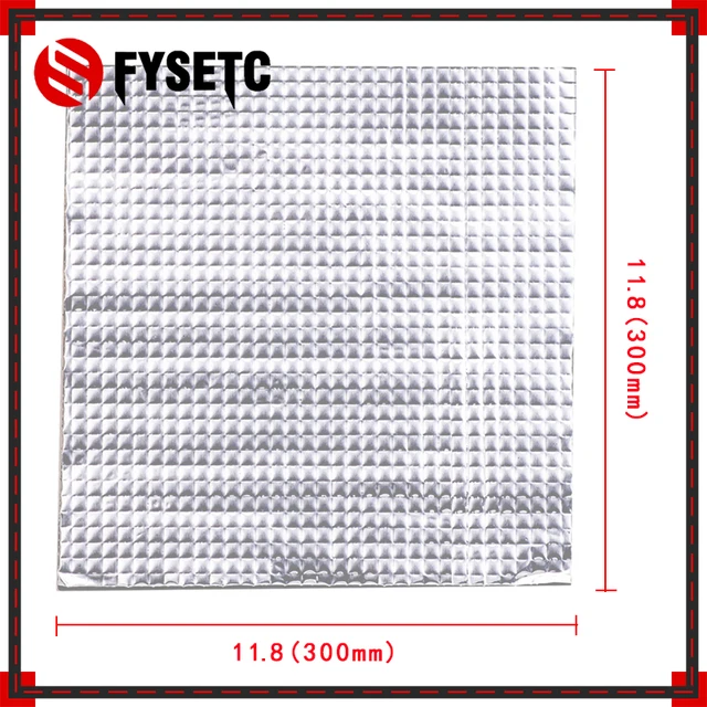Best Offers 1PC 300*300*10mm Heat Insulation Cotton Foil Self-adhesive Insulation Cotton For Creality cr-10 3D Printer Heating Bed Sticker Best Offers 1PC 300*300*10mm Heat Insulation Cotton Foil Self-adhesive Insulation Cotton For Creality cr-10 3D Printer Heating Bed Sticker
