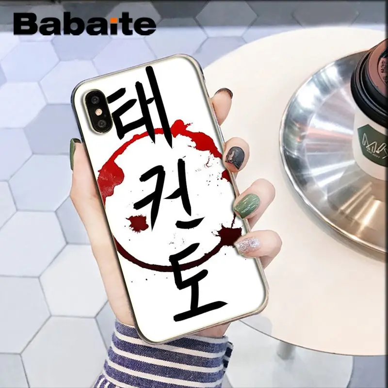 Babaite sport taekwondo прозрачный мягкий чехол для телефона Apple iPhone 8 7 6 6S Plus X XS MAX 5 5S SE XR мобильный чехол - Color: A16