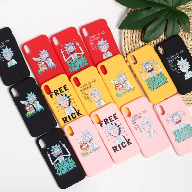 Rick y Morty divertido cómic Meme palabras divertidas para iPhone 8 8 Plus X 7 7 Plus XR Xs funda mate de silicona TPU suave Max Rick y Morty divertido cómic Meme palabras divertidas para iPhone 8 8 Plus X 7 7 Plus XR Xs funda mate de silicona TPU suave Max