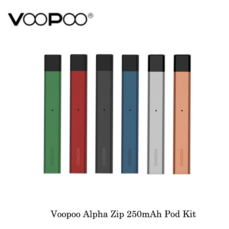 

electronic cigarette Voopoo Alpha Zip 250mAh Pod Kit 12W 1.0ml Cartridge 1.8ohm Cotton Core GENE Pod ChipSuper light Vaporizer