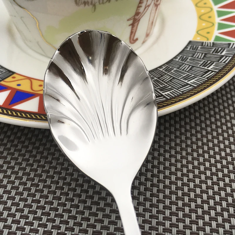 Shell Shaped Dessert Spoon (7)
