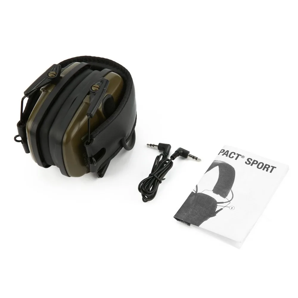 

Noise Reduction Electronic Earmuffs NRR 22DB Outdoor Headphone Impact Sound Ear Protection Shooting Ear Muffs Tactical Earplugs