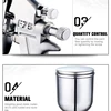 Spray Gun 400ML Pneumatic Airbrush Sprayer Professional Alloy Painting Atomizer Tool With Hopper For Painting Cars By PROSTORMER 5