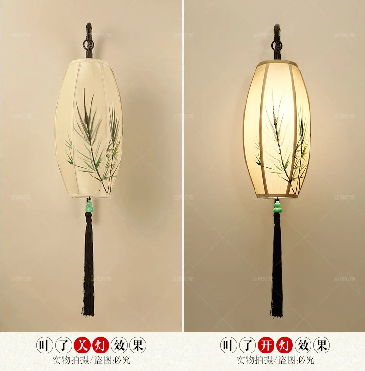 6 типов, китайский стиль, тканевый настенный светильник, светодиодный, с кисточками, настенный светильник, Светильники для гостиной, спальни, лестницы, крыльцо, Wandlamp, Luminaria