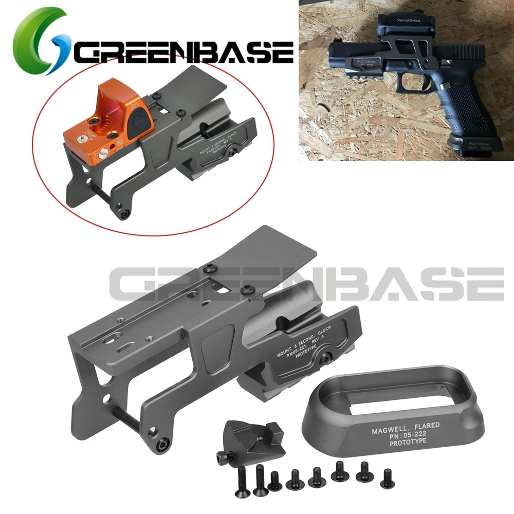 

Tactical ALG Defense 6-Second Mount Optics Scope Mount RMR For Pistol Gen3 Glock 17 18C 22 24 31 34 35 Handguns With Magwell
