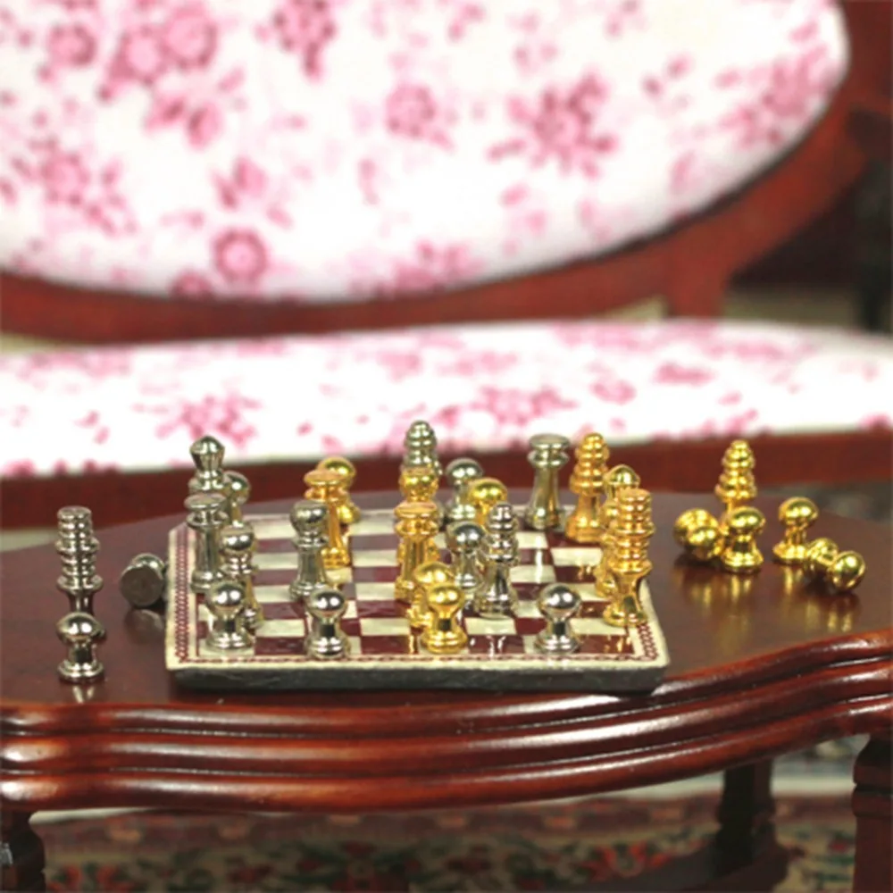 

Doll House Accessories One Set of Mini Chess