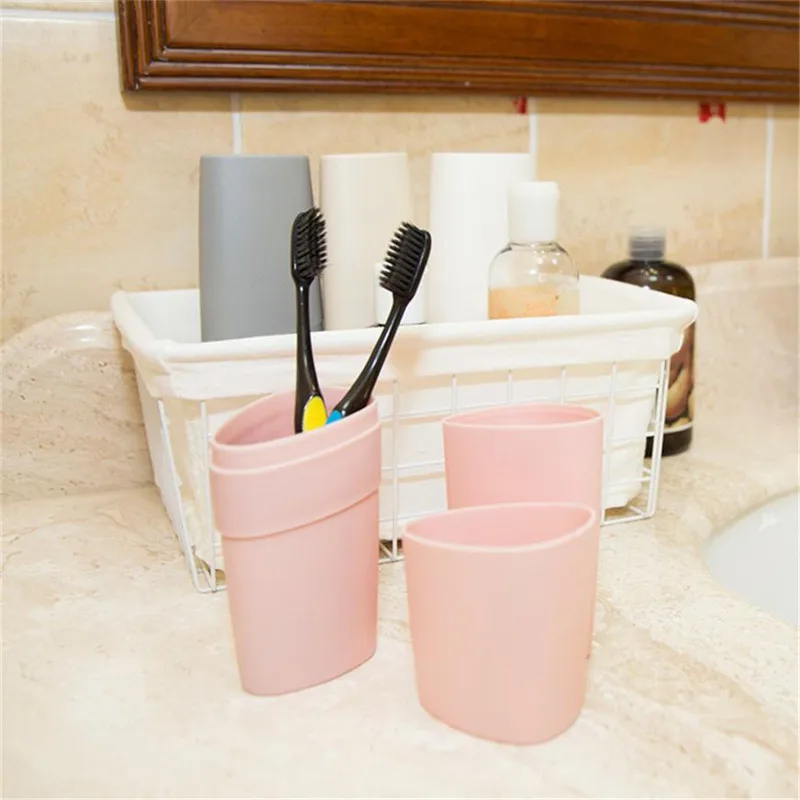 3 In 1 Travel Wash Cups Portable Mouthwash Toothbrh Toothpaste Cup Box