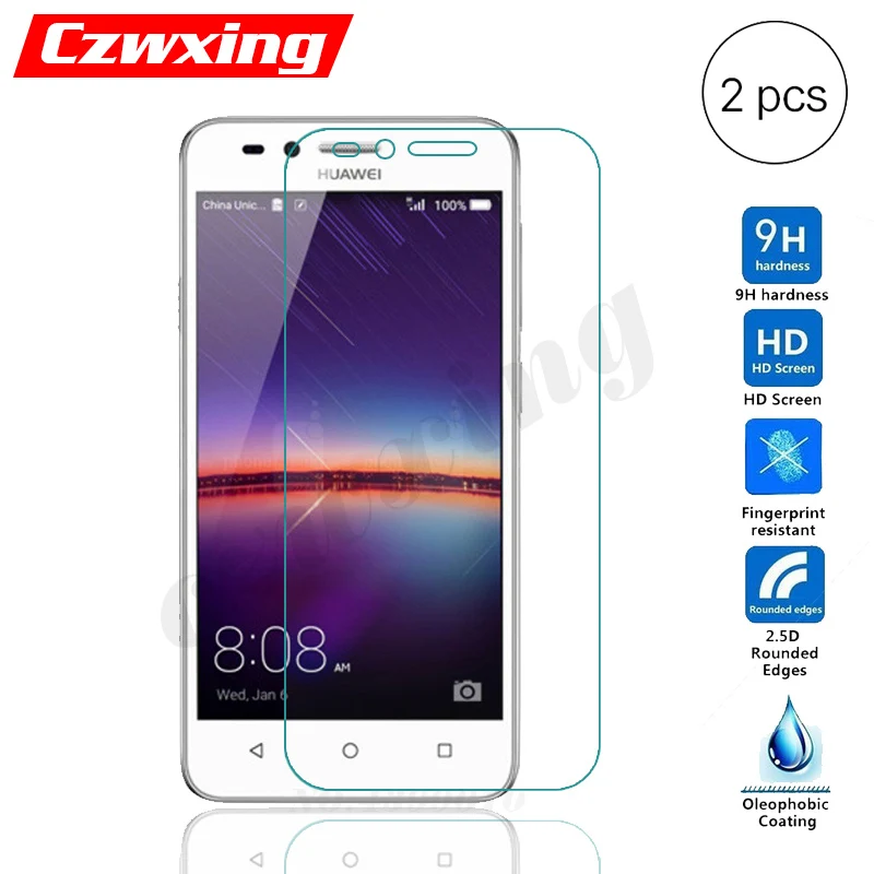 For Huawei Y3 II Screen Protector Film 9H Tempered Glass 2 Y3II LUA-L21 LUA-U22 LUA L21 U22 | Мобильные телефоны и