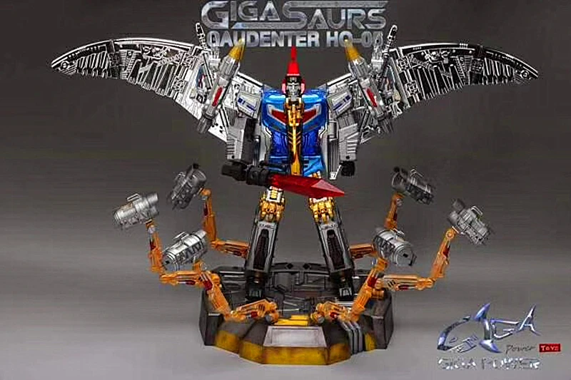 Gigapower GP HQ-05R Gaudenter Swoop Blue Chrome Version Transformation Action Figure Gigapower GP HQ-05R Gaudenter Swoop Blue Chrome Version Transformation Action Figure