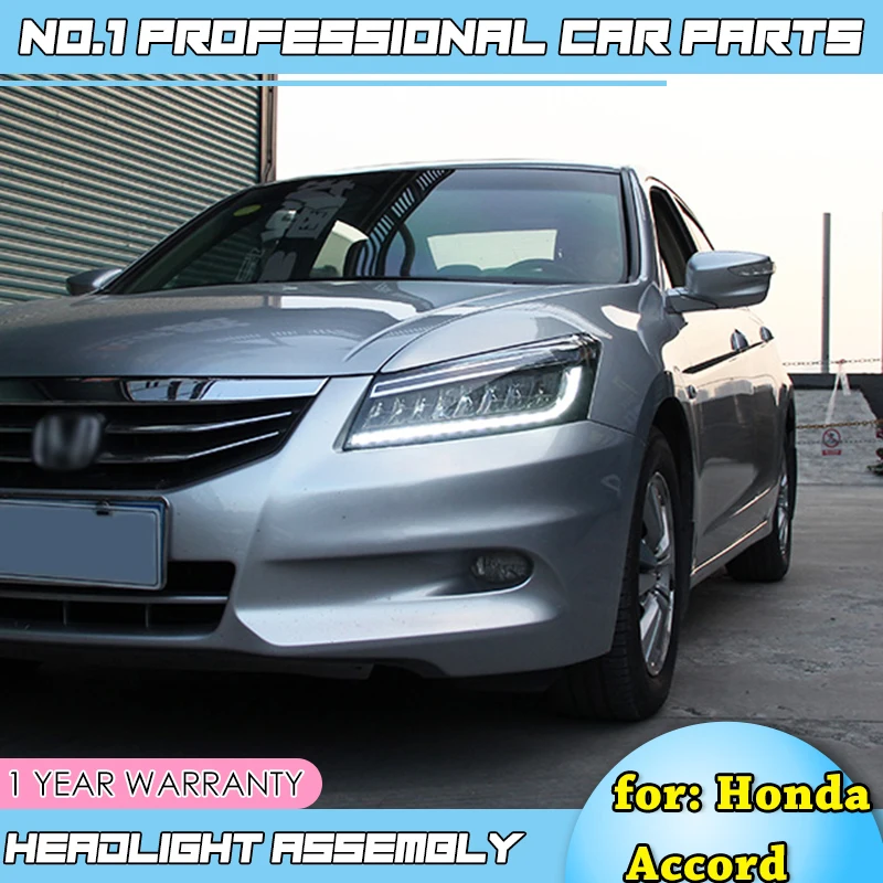 Автомобильный стайлинг-для Honda accord 2008-2013 головной светильник s все светодиодный головной светильник для Honda accord все светодиодный светильник с динамическим поворотом