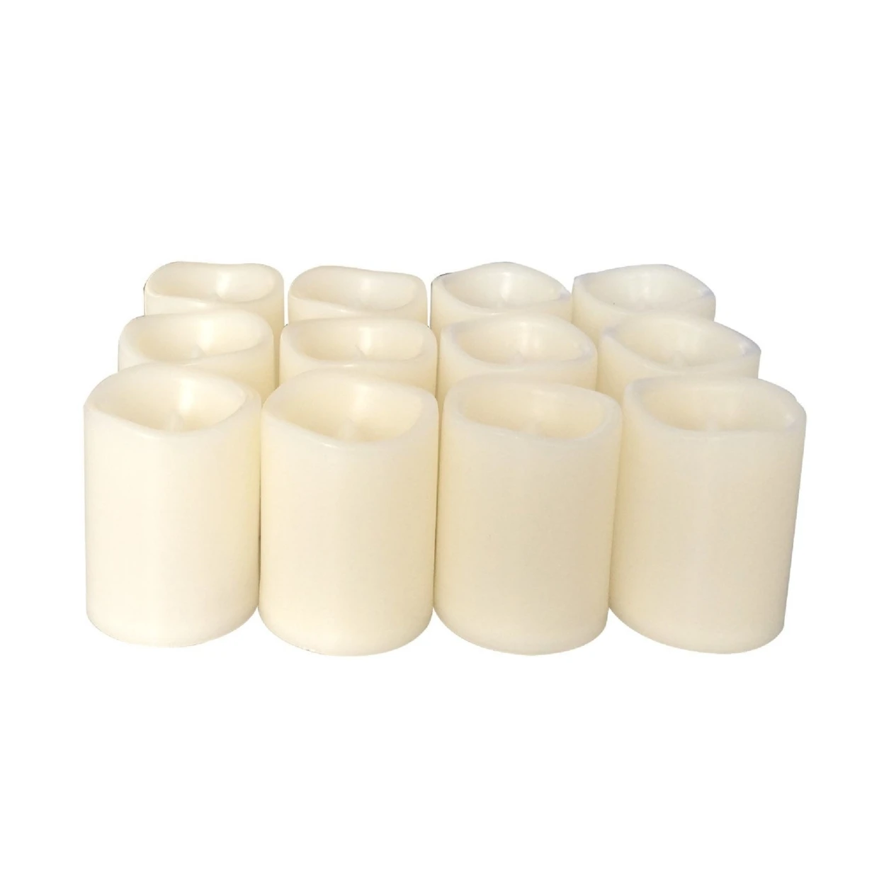 Candle Choice 12 Pieces LED Flameless Battery-operated Votives Candles with Batteries  (P38S20405A-12)