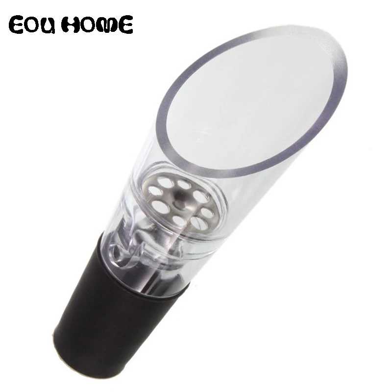 

1pce Transparent Acrylic Bar Tools Red Wine Pourers Spout Bottle Stopper Quality Decanters Pourer Aerating Wine Accessories