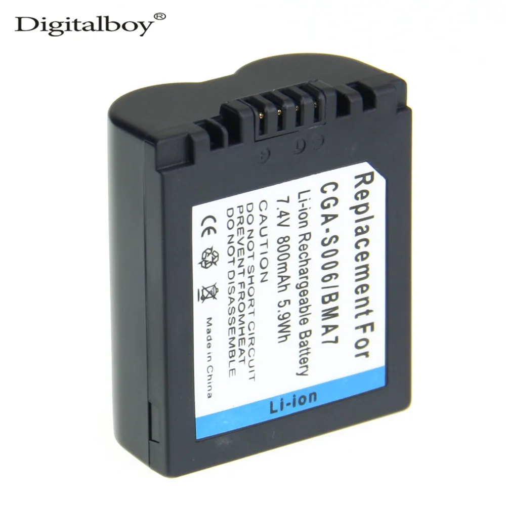 Digitalboy CGA-S006E CGR S006E cgr-s006a/1B bp-dc5u Камера Аккумулятор для Panasonic Lumix DMC cgas006e cgrs006e Z1 |
