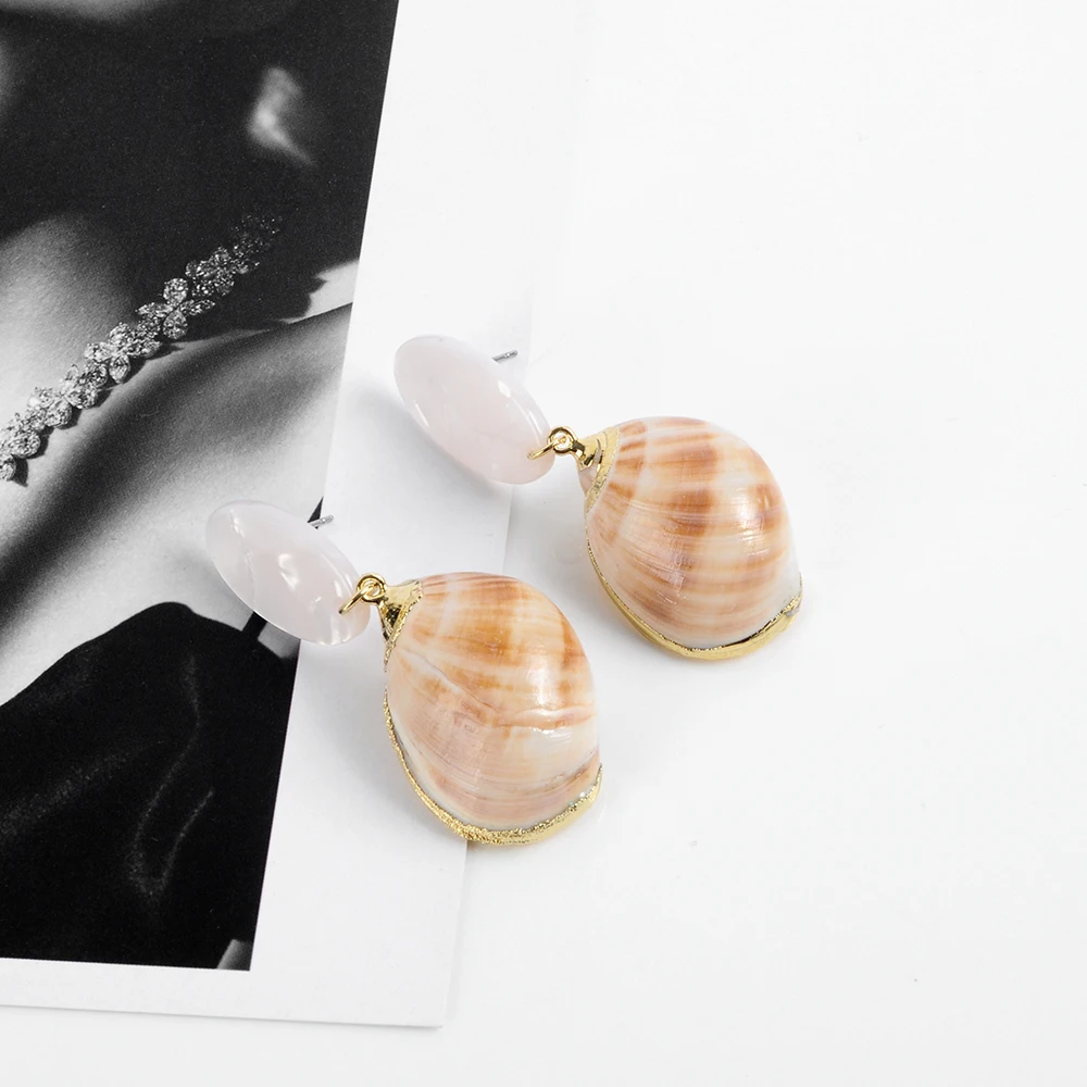Мода пляжные украшения CollectioMaxi серьги с морской раковиной Для женщин Seashell себе серьги завод Dropshipping ювелирные изделия Bijoux
