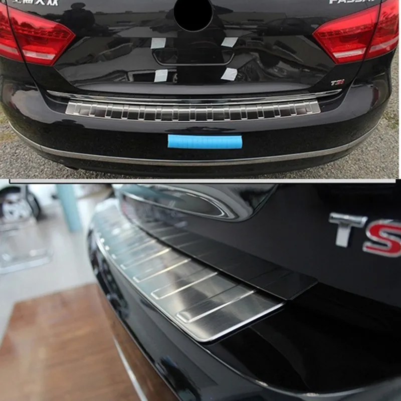 

High quality Car styling rear Sill Car bumper Protector stainless steel styling for 2011-2015 VW Passat B7