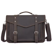J.M.D винтажные Crazy Horse кожаные портфели высокого качества Мужская сумка для ноутбука прочная и практичная сумка для деловых мужчин 7377R