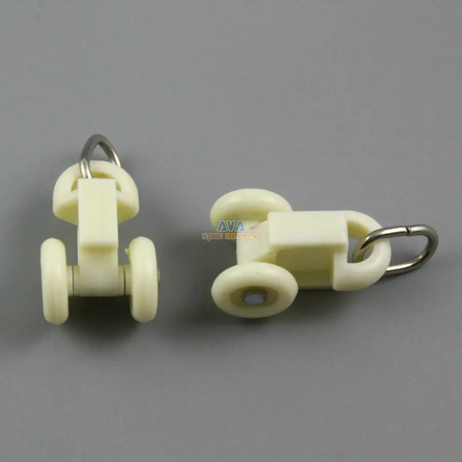 50 Pieces Curtain Track Roller Curtain Track Slide Gliders 19x37mmin