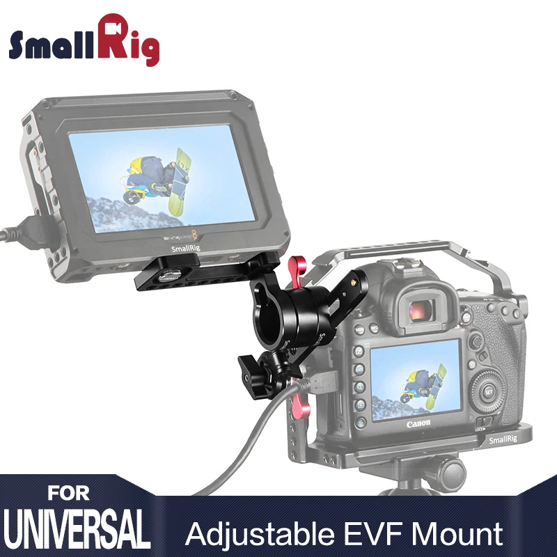 SmallRig DSLR Camera Rig Adjustable EVF Mount with ARRI Rosette Quick