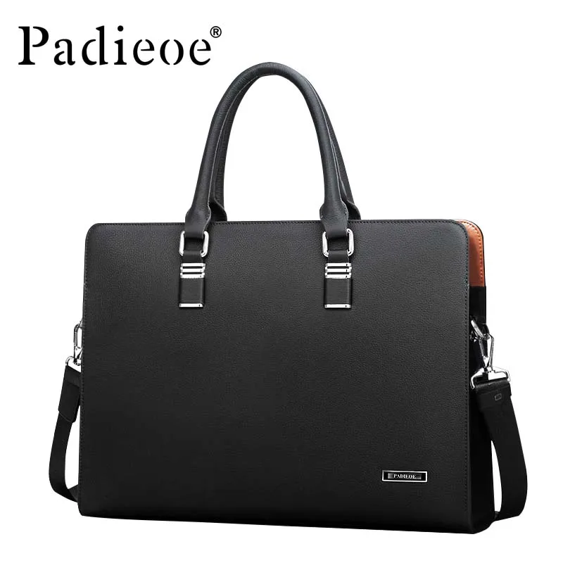 Ipad Männer Leder Luxus Handtasche Herren Casual Original Schulter blue Geschäftsleute Aktentasche Tasche Black Rindsleder Umhängetasche zqArZz