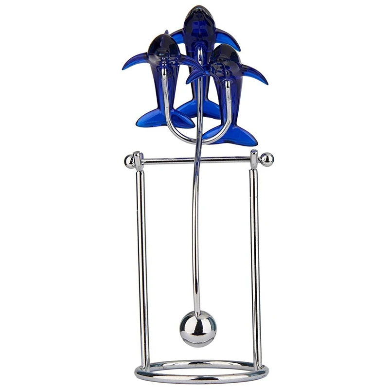  Dolphins Kinetic Art Balancing Decompression Toy Decompressive Science Psychology Home Office Decor