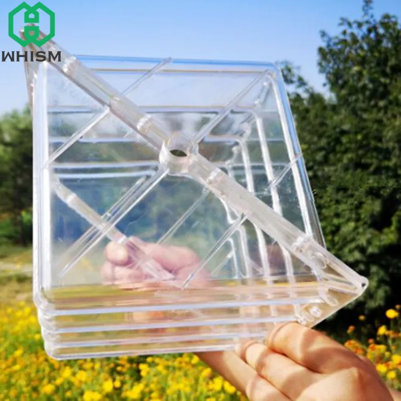 

WHISM Large Size Plastic Heart Square Watermelon Growing Molds Transparent Fruit Growth Forming Shaping Mould Garden Supplies