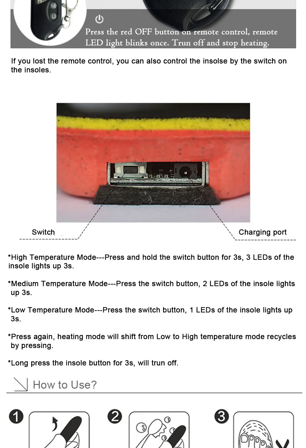 Wireless Controll Electric Heated Insoles_15