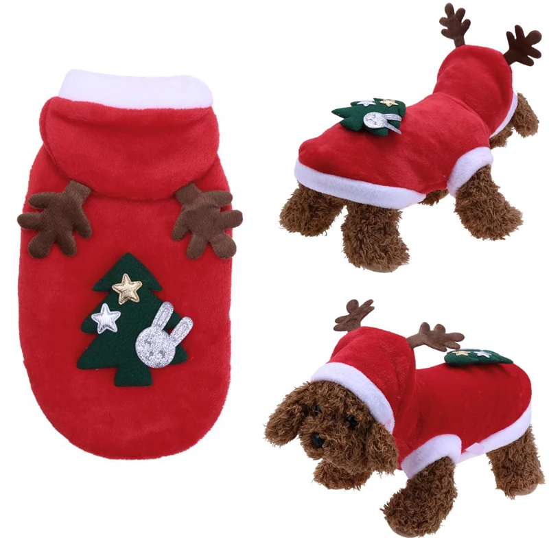 

Christmas Dog Clothes Costume Winter Dog Cat Coat For Small Dogs Cats Chihuahua Yorkshire Terrier Pet Clothes Ropa para perro