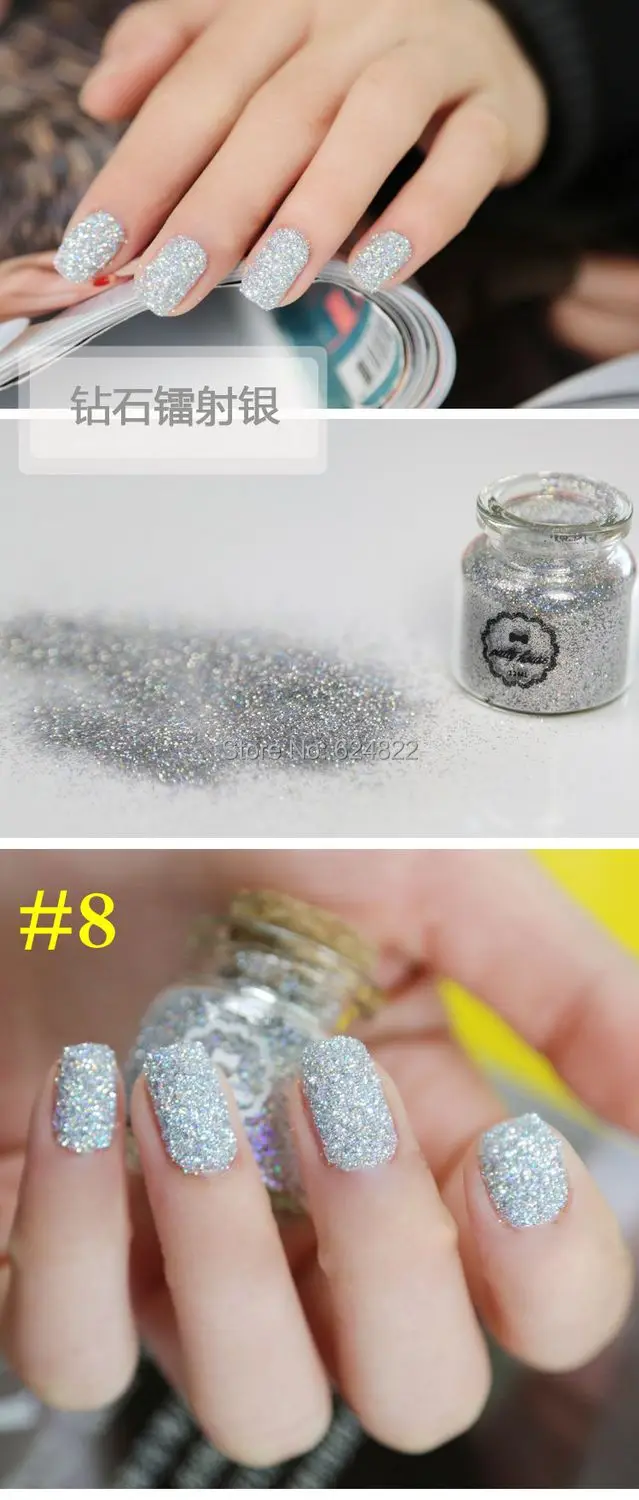 100 г черный Nail Art Блеск Порошок Пыли Для UV GEL Акриловая Пудра Украшения Советы|powder