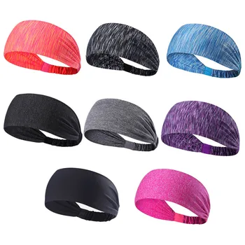

Elastic Sport Headband Fitness Yoga Sweatband frotki do wlosow Outdoor Running Wide Hair Bands Women повязка на голову спорт