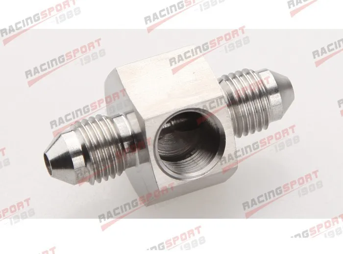 Male With Union 1//8/" NPT Side Port Adapter Stainless Steel AN-3 AN3 Male