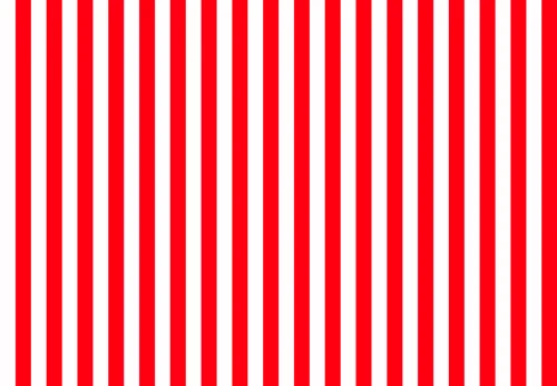 white with red stripes