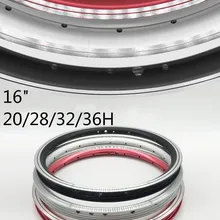 16 дюймов велосипедный обод двойной слой из алюминиевого сплава кольцо/20/28/32/36 отверстие для SRA683 KT510 1" велосипедная ободная высокого качества