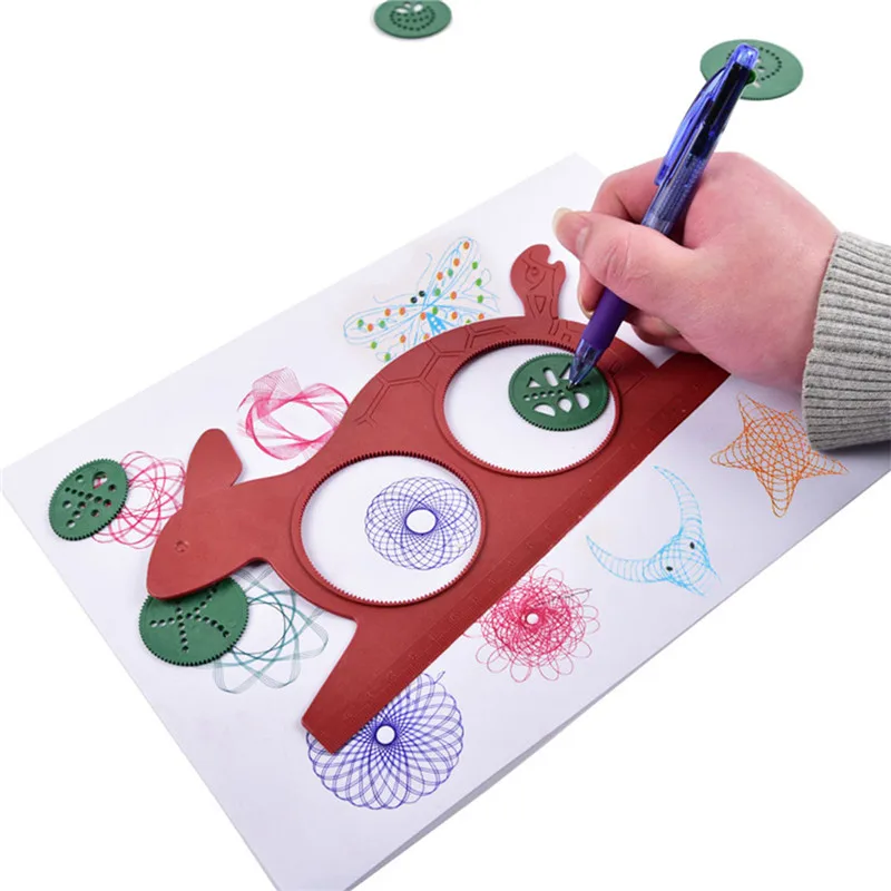 

Drawing Lovely Drawing Board Creativity For Children Spirograph Magic Educational Children's Creativity Toy Turtle Rabbit Kids