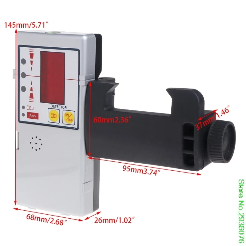 635nm совместимый красный луч выравнивания крест линия лазерный детектор приемника с зажимом Прямая поставка поддержка