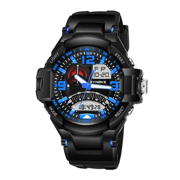 

2018 Sports Watches Men Digital LED Military Watch Men Fashion Casual PU Band Electronics Wristwatches