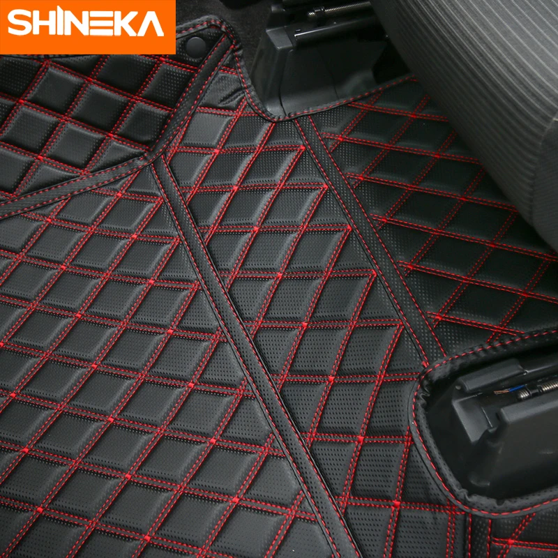 SHINEKA коврики и ковры для Ford F150 Up Автомобильный интерьер кожаные Коврики для ног колодки комплект украшения аксессуары для Ford F150