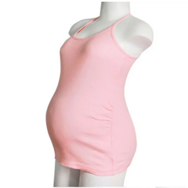 

Women's Strappy Vest Maternity Pregnant Casual T Shirt Tank Tops Soft Camisole New