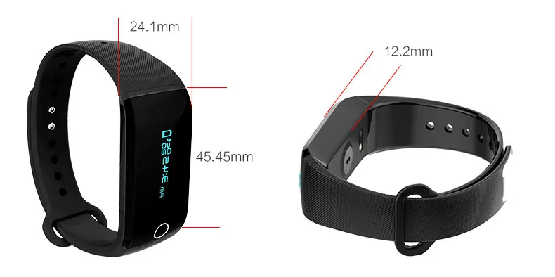 Фитнес Bluetooth heart rate monitor Watch Спорт Трекер Браслет Упражнение Напоминание Водонепроницаемый для Мобильного телефона