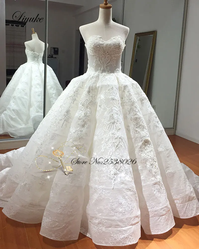 organza ball gown wedding dress