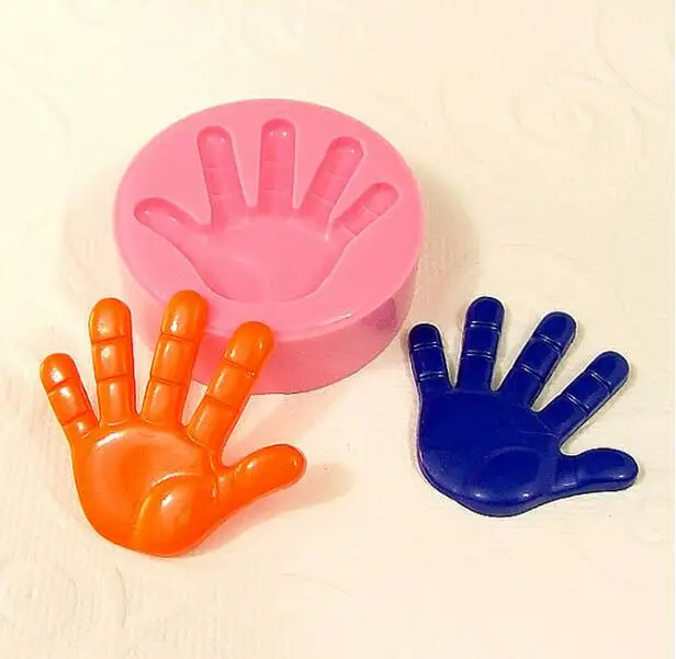 

Very Very Tinny ( 2.9*3.1cm )Mini Hand Silicone Fondant Mold For Cake Decorating Tools Cake mold Chocolate