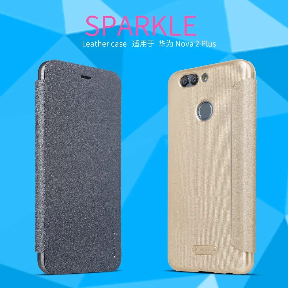 

Huawei nova 2 case Huawei nova 2 plus Case NILLKIN Sparkle super thin flip cover PU leather case with Retail package